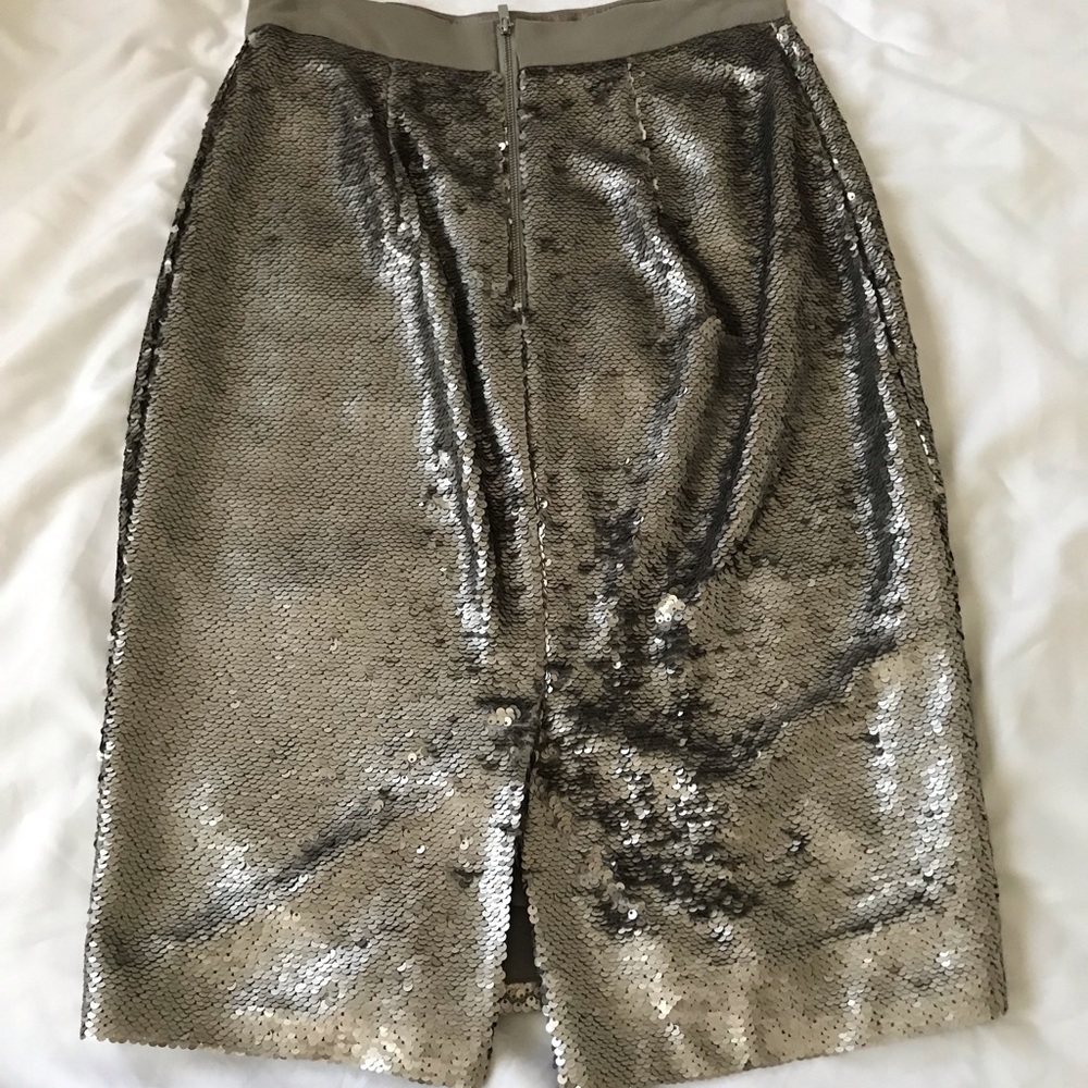 Banana Republic Metallic Sequin Pencil Skirt